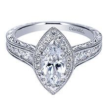 Marquise Halo Style Ring